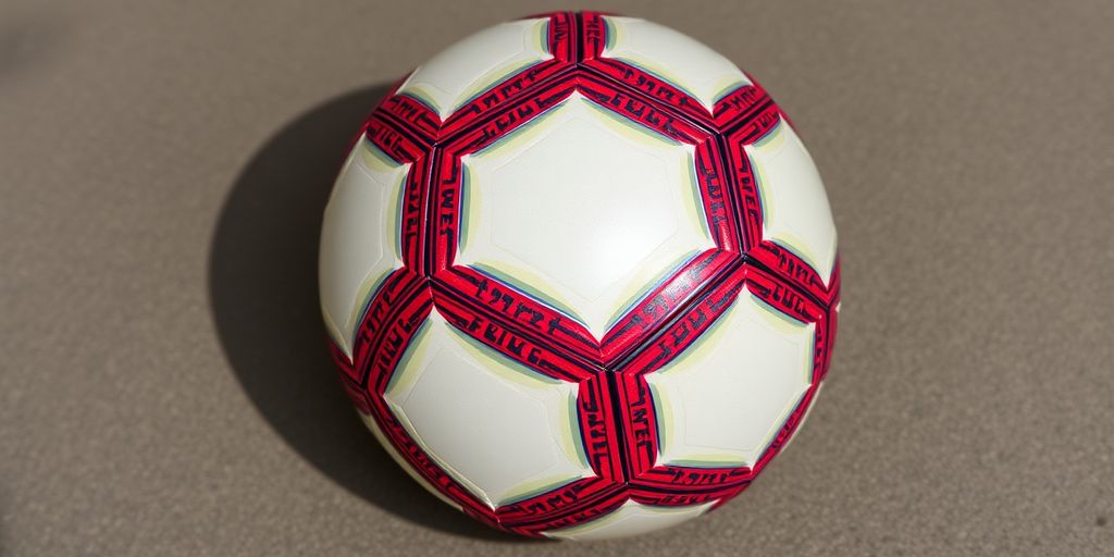 Custom soccer ball with unique designs and vibrant colors.